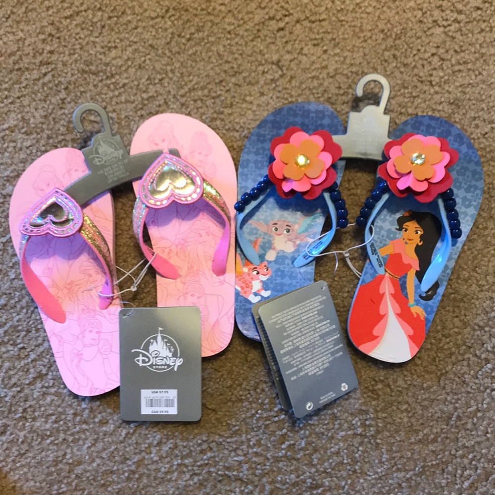 Elena of Avalor and Disney princess flip flops